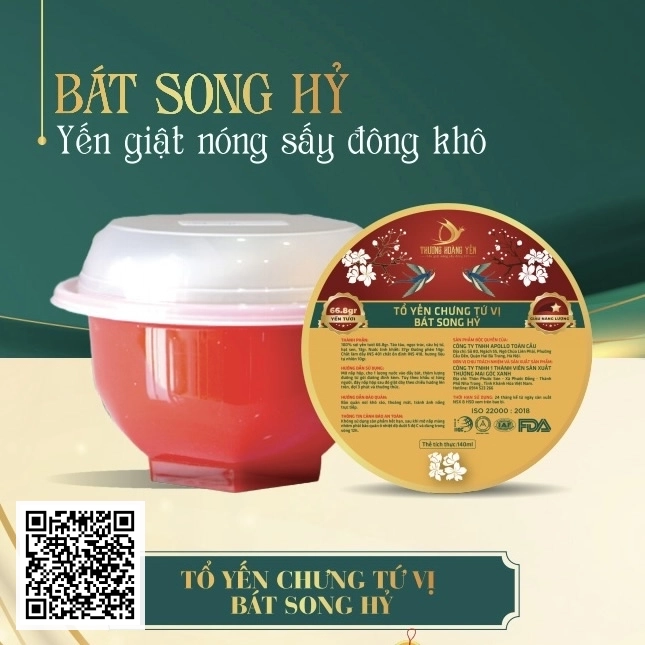 Tổ Yến Chưng Tứ Vị - Bát Song Hỷ