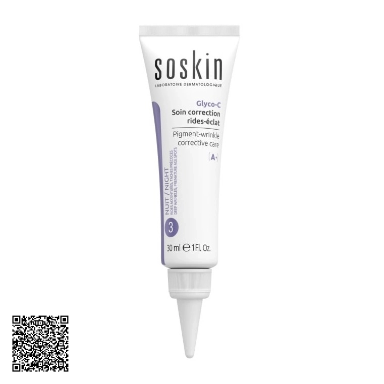 Kem Dưỡng Giảm Nhăn, Mờ Nám Soskin Nuit/Night Pigment-Wrinkle Corrective Care Từ Pháp 30ml
