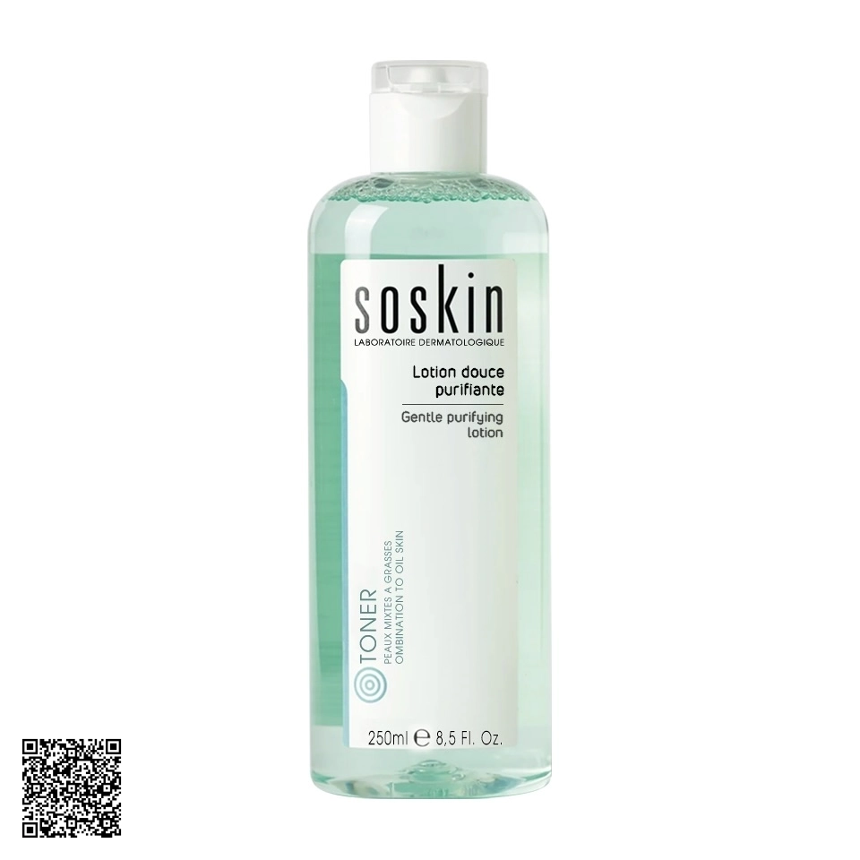Nước Hoa Hồng Làm Sạch Sâu Soskin Gentle Purifying Lotion Từ Pháp 250ml