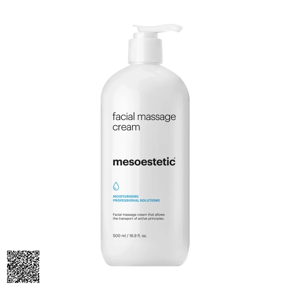 Kem Massage Dưỡng Ẩm Chuyên Nghiệp Mesoestetic Facial Massage Cream Từ Tây Ban Nha 500ml