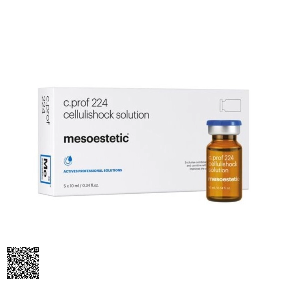 Dung Dịch Trị Da Cam Mesoestetic C.Prof 224 Cellulishock Solution Từ Tây Ban Nha (5 Lọ x 10ml)