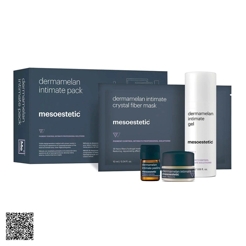 Bộ Sản Phẩm Giảm Sắc Tố Vùng Kín Mesoestetic Dermamelan Intimate Pack Từ Tây Ban Nha (5 Món / Hộp)