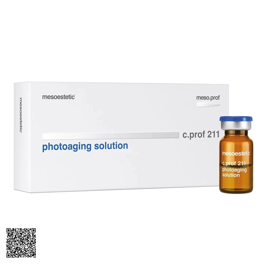 Dung Dịch Hỗ Trợ Ngừa Lão Hóa Da Mesoestetic C.Prof 211 Photoaging Solution Từ Tây Ban Nha (5 Lọ x 5ml)