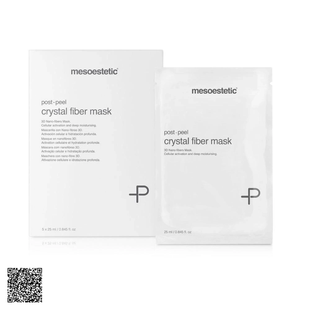 Mặt Nạ Dưỡng Ẩm Tái Tạo Da Mesoestetic Post-Peel Crystal Fiber Mask Từ Tây Ban Nha 5 Miếng