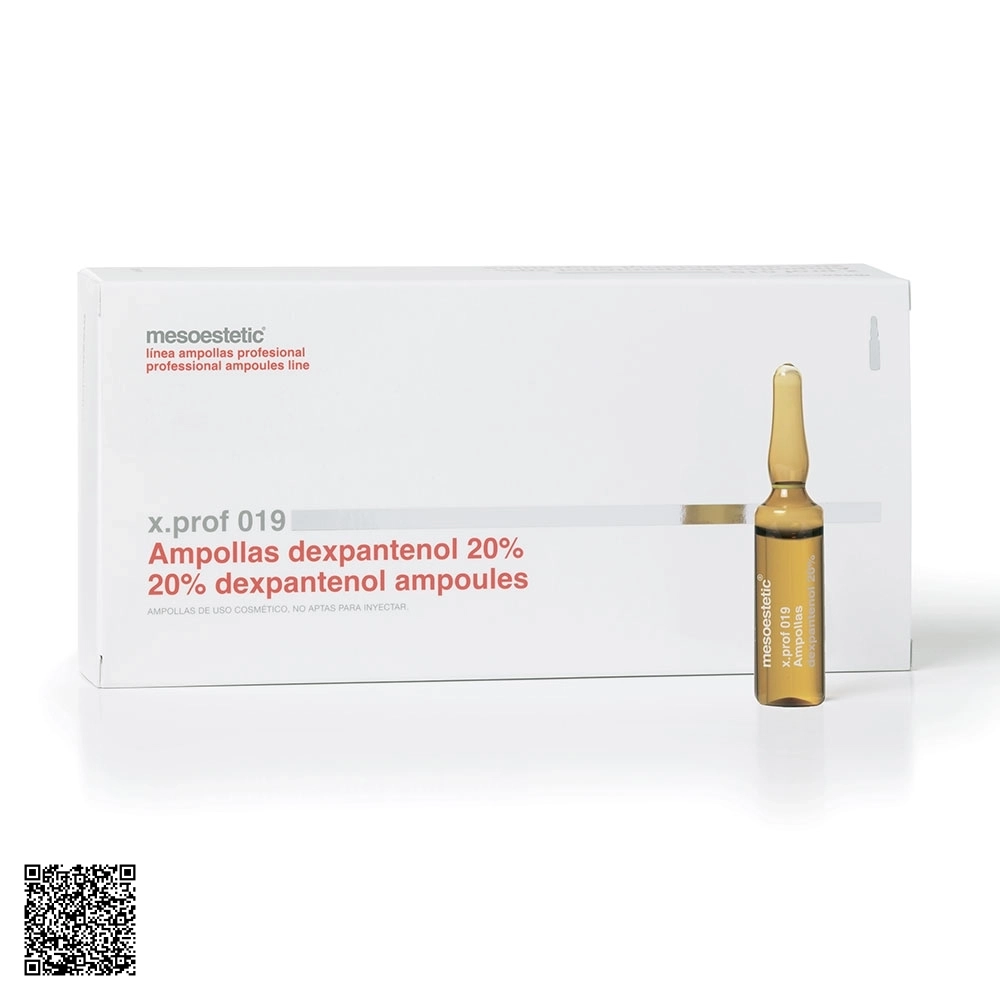 Tinh Chất Trị Rụng Tóc Mesoestetic X.Prof 019 20% Dexpanthenol Ampoules Từ Tây Ban Nha (20 Ống x 5ml)
