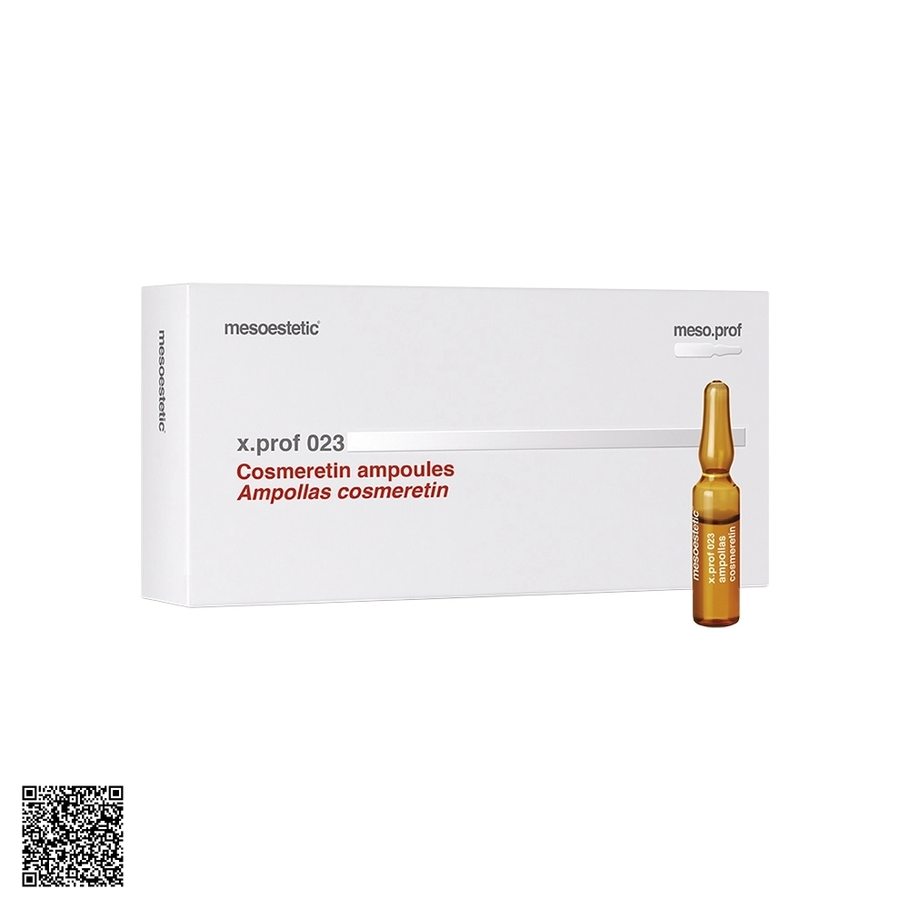 Tinh Chất Hỗ Trợ Ngừa Lão Hóa, Giảm Nếp Nhăn Mesoestetic X.Prof 023 Cosmeretin Ampoules Từ Tây Ban Nha (20 Ống x 2ml)