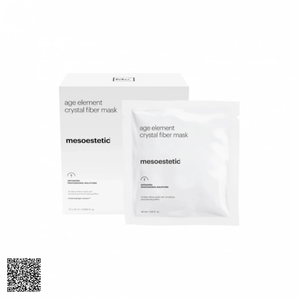 Mặt Nạ Dưỡng Ẩm Sâu Mesoestetic Antiaging Professional Solutions Age Element Crystal Fiber Mask Từ Tây Ban Nha (10 Gói x 40ml)