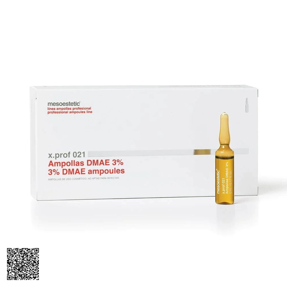 Tinh Chất Chống Chảy Xệ, Làm Săn Chắc Da Mesoestetic X.Prof 021 3% DMAE Ampoules Từ Tây Ban Nha (20 Ống x 5ml)