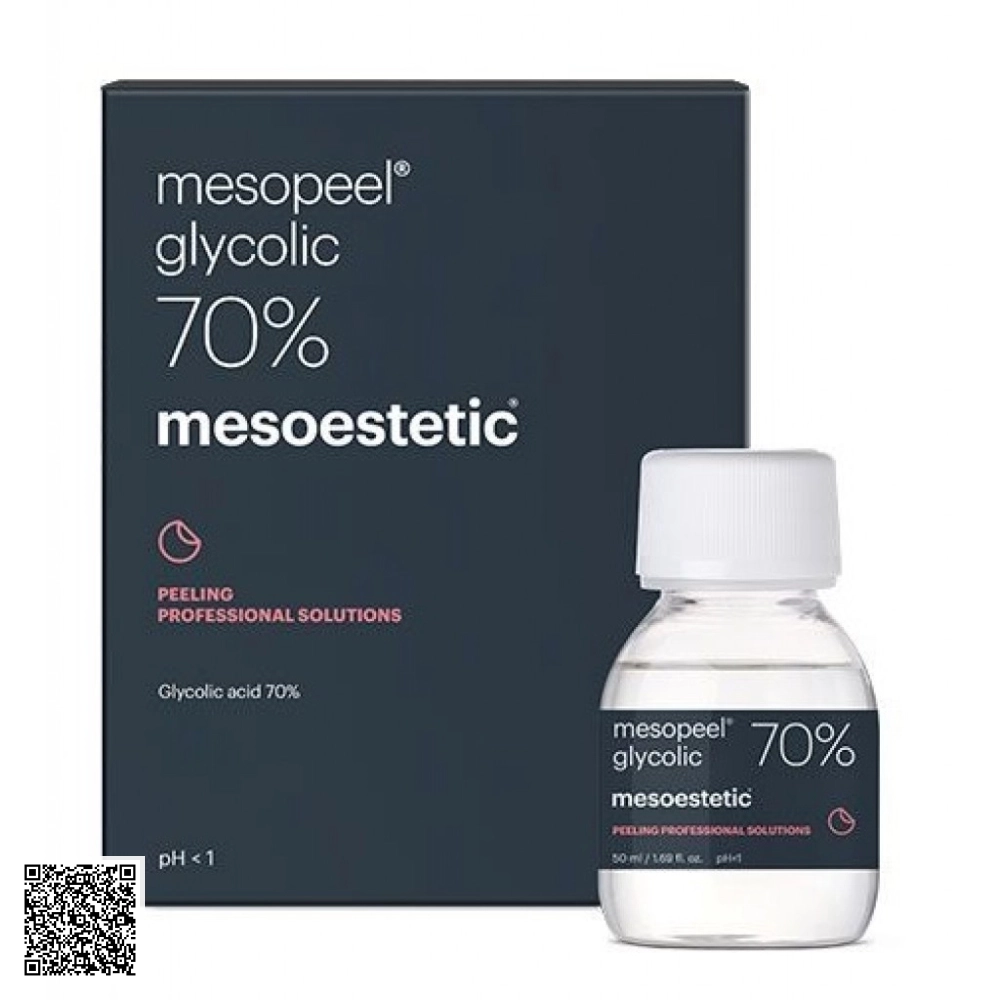 Peel Hỗ Trợ Ngừa Lão Hóa Da Chuyên Sâu Mesoestetic Mesopeel Glycolic 70% Từ Tây Ban Nha 50ml