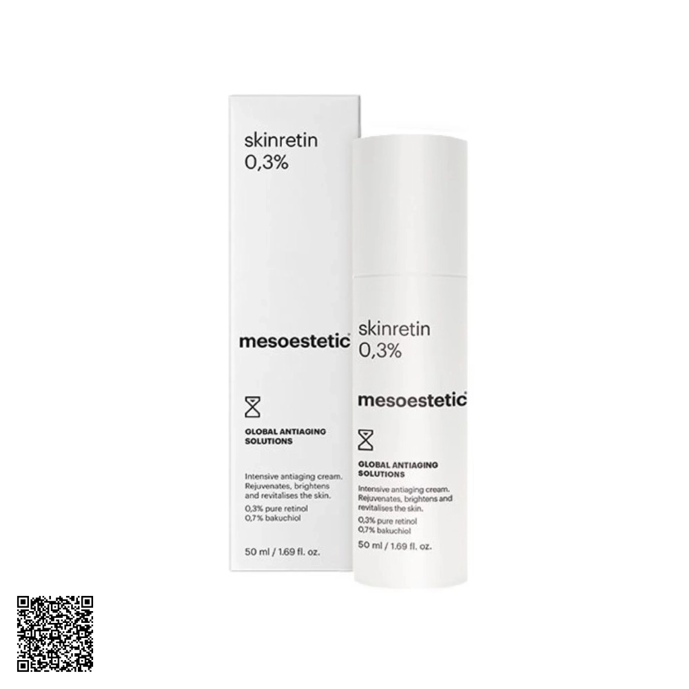 Kem Dưỡng Hỗ Trợ Ngừa Lão Hóa Chuyên Sâu Mesoestetic Skinretin 0.3% Từ Tây Ban Nha 50ml