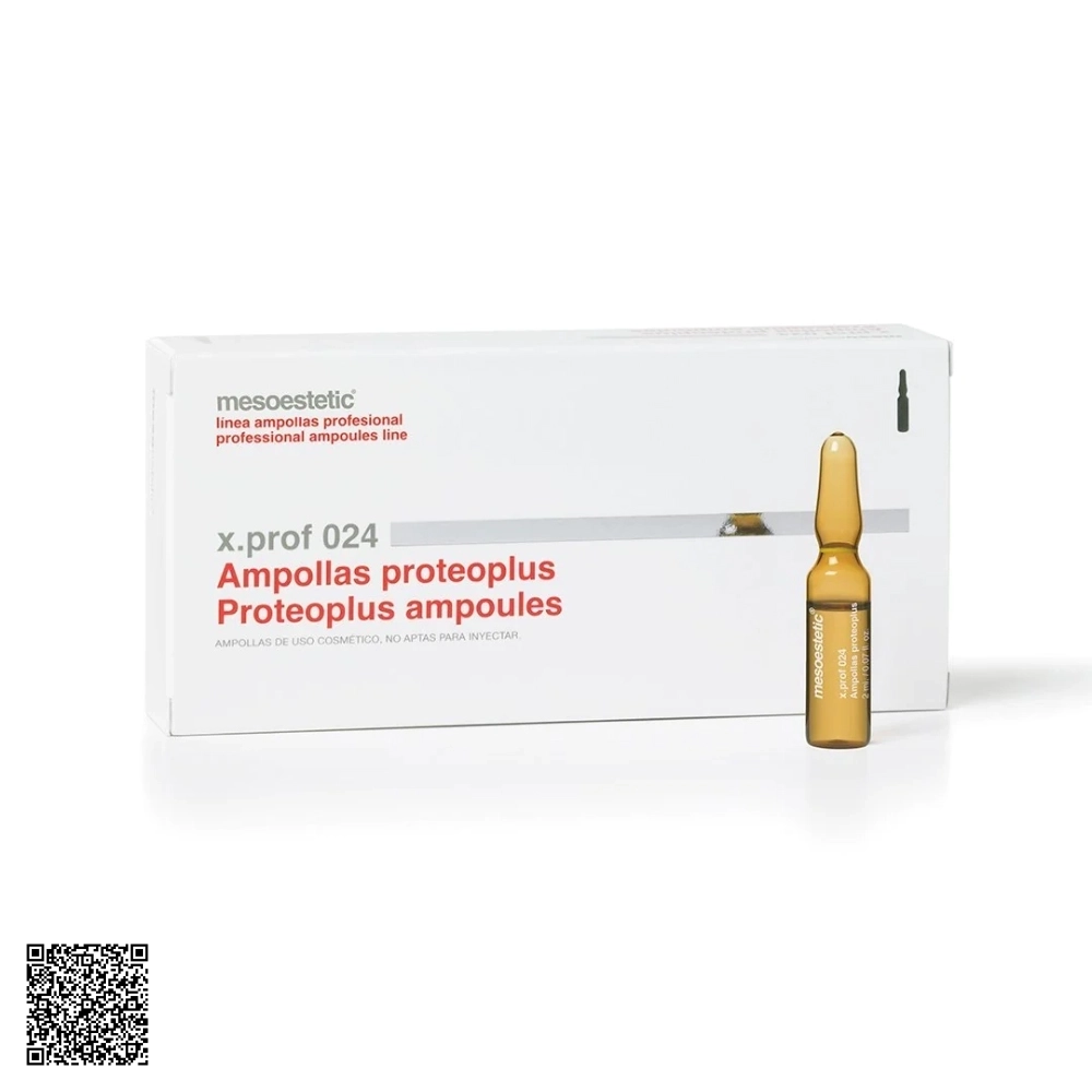 Tinh Chất Hỗ Trợ Ngừa Lão Hóa Mesoestetic X.Prof 024 Proteoplus Ampoules Từ Tây Ban Nha (20 Ống x 2ml)