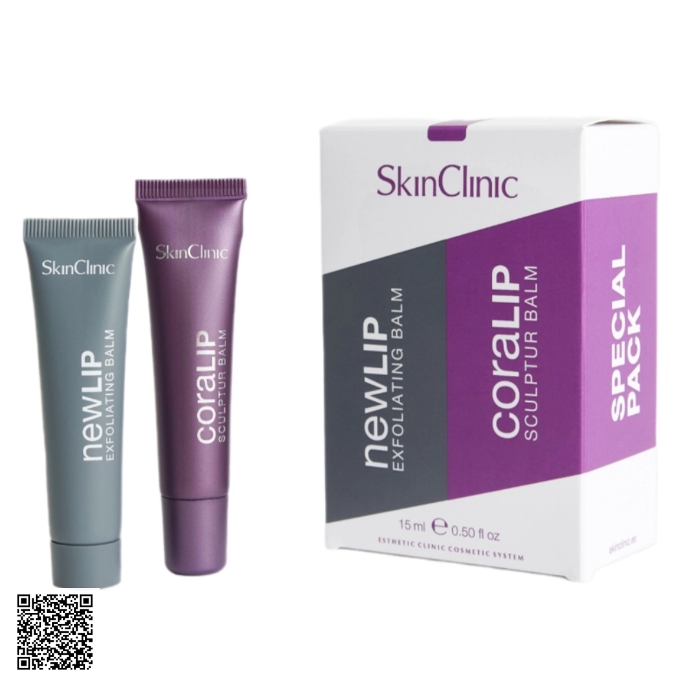 Combo Chăm Sóc Môi Chuyên Sâu SkinClinic CoraLip & NewLip Từ Tây Ban Nha