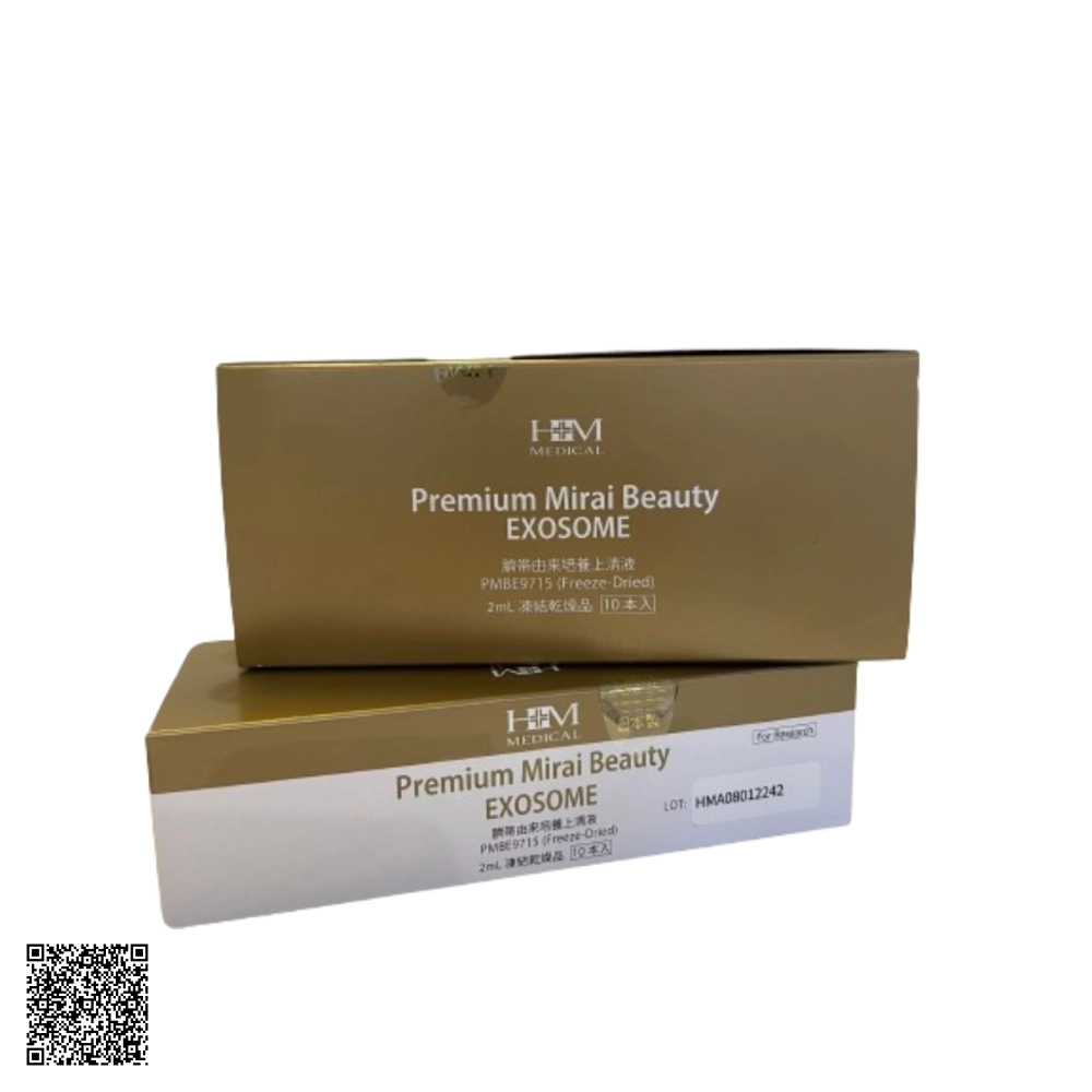 Dịch nổi nuôi cấy tế bào từ dây rốn HM Medical Premium Mirai Beauty EXOSOME Từ Nhật Bản Hộp 10 Ống
