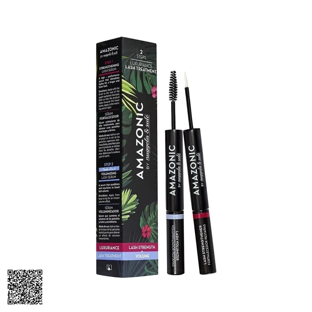 Bộ Đôi Tinh Chất Làm Dày Và Dài Mi Amazonic By Nuggela & Sule Lash Strength Volume Từ Tây Ban Nha