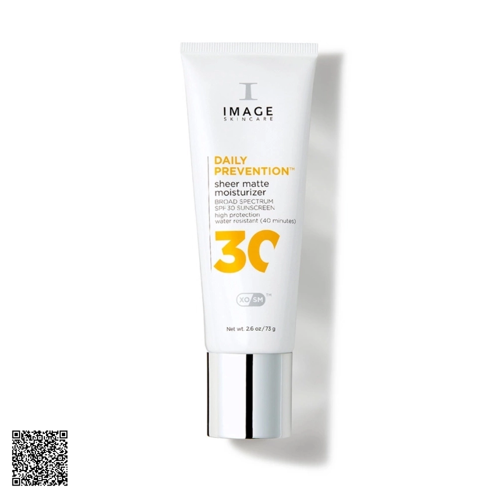 Kem Chống Nắng Kiềm Dầu Image Skincare Daily Prevention Sheer Matte Moisturizer SPF30 Từ Mỹ 73g