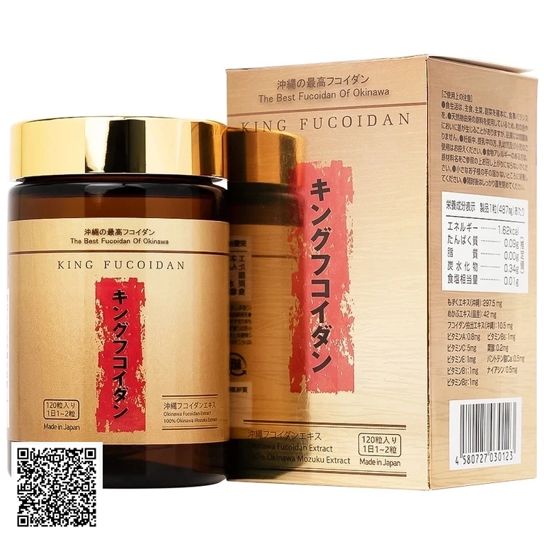 Viên Uống King Fucoidan Jpanwell Tăng Cường Sức Khỏe Và Trung Hòa Gốc Tự Do Từ Nhật Bản 120 Viên