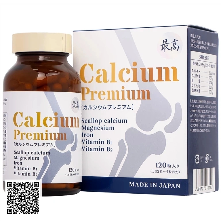 Viên Uống Calcium Premium JpanWell Bổ Sung Canxi, Giảm Nguy Cơ Loãng Xương 120 Viên