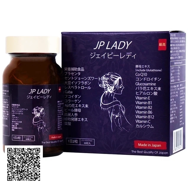 Viên Uống JP Lady Jpanwell Cung Cấp Vitamin Hỗ Trợ Phụ Nữ Giai Đoạn Tiền Mãn Kinh Từ Nhật Bản 60 Viên