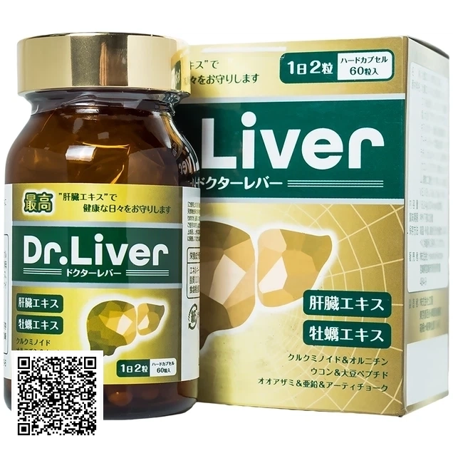 Viên Uống Dr. Liver Jpanwell Bổ Gan, Tăng Cường Giải Độc Gan Từ Nhật Bản 60 Viên
