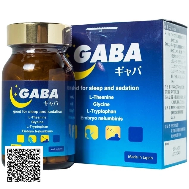 Viên Uống Gaba Jpanwell Giảm Các Triệu Chứng Mất Ngủ, Khó Ngủ, Giấc Ngủ Không Sâu Từ Nhật Bản 60 Viên