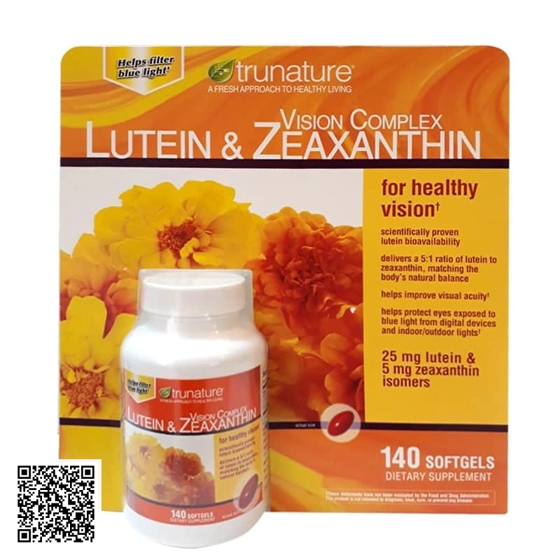 Viên Bổ Mắt Trunature Vision Complex Lutein & Zeaxanthin Từ Mỹ 140 Viên