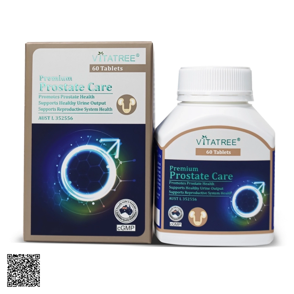 Viên Uống Hỗ Trợ Sức Khỏe Tuyến Tiền Liệt Nam Giới Vitatree Premium Prostate Care 60 Viên Từ Úc