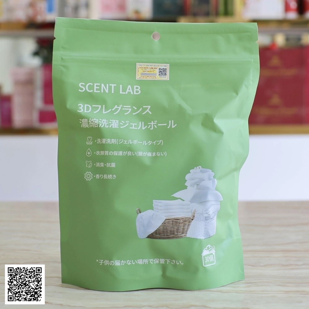 Viên Giặt Scent Lab Công Thức Kháng Khuẩn Gói 30 Viên