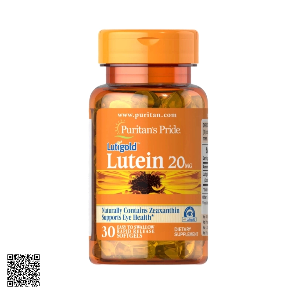 Viên Uống Bổ Mắt Puritans Pride Lutigold Lutein 6mg Từ Mỹ 100 Viên