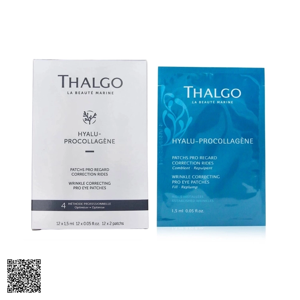 Mặt Nạ Làm Đầy Nếp Nhăn Vùng Mắt Thalgo Wrinkle Correcting Pro Eye Patches Từ Pháp 24 Miếng