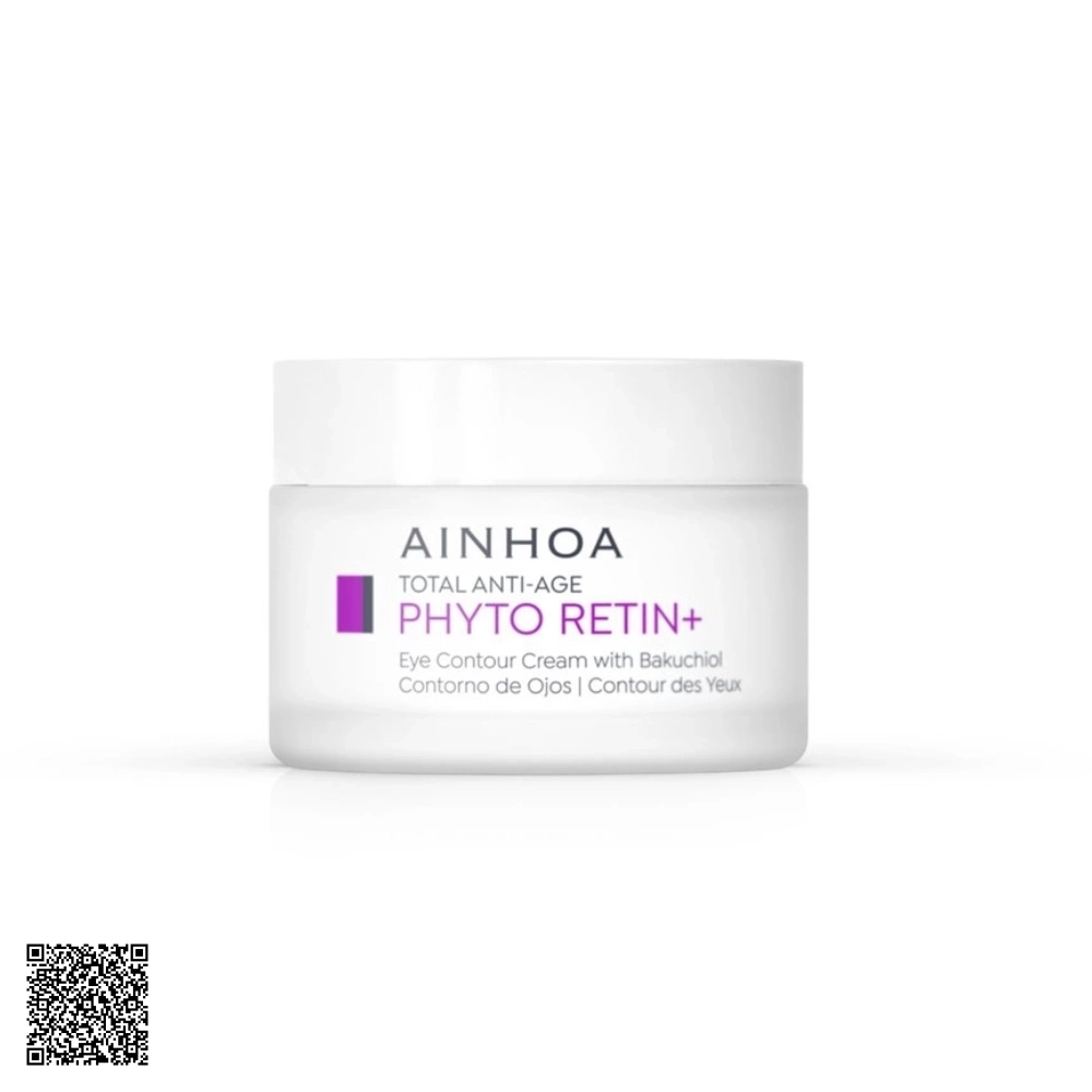 Kem Dưỡng Giảm Thâm và Bọng Mắt Ainhoa Phyto Retin+ Eye Contour Cream with Bakuchiol Từ Tây Ban Nha 15ml
