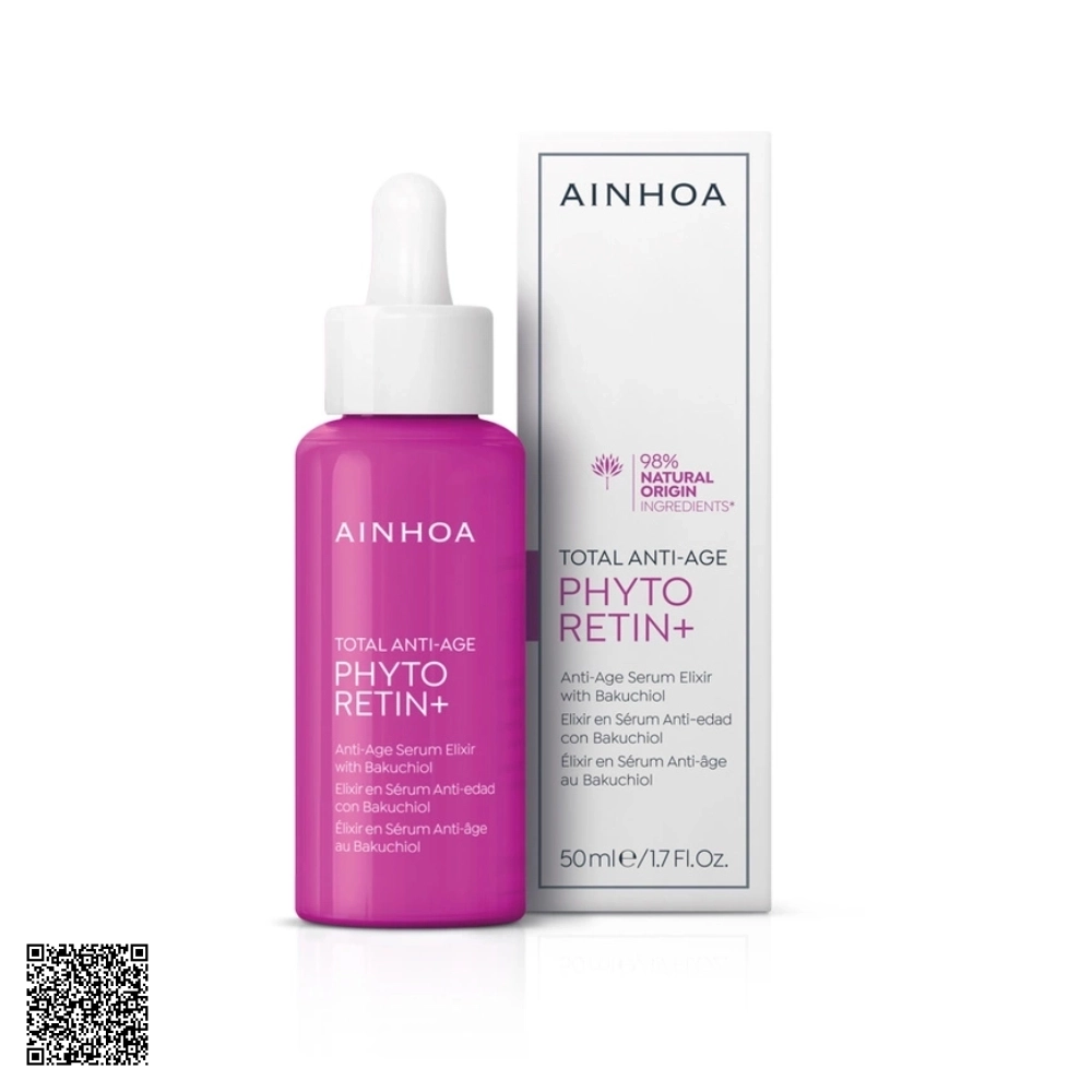 Serum Hỗ Trợ Ngừa Lão Hóa Tức Thì Ainhoa Phyto Retin+ Anti-Age Serum Elixir With Bakuchiol Từ Tây Ban Nha 50ml