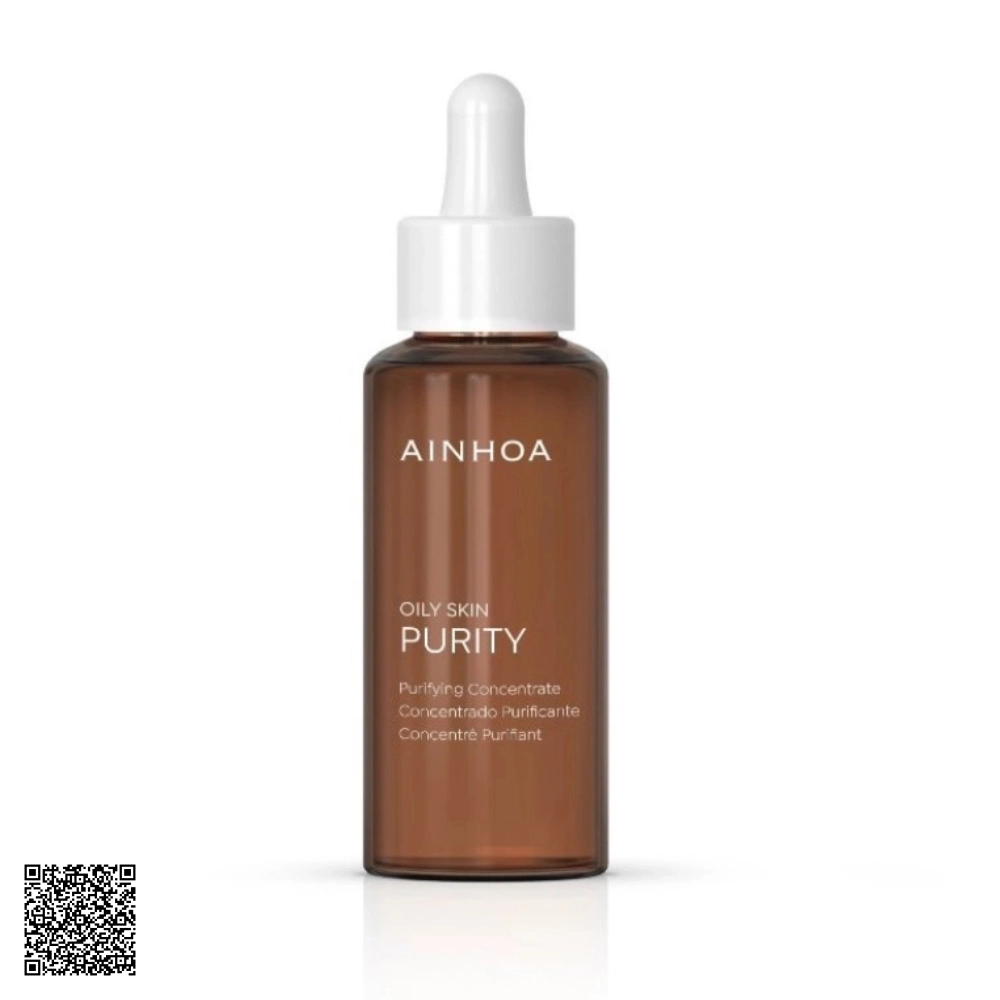 Serum Giảm Mụn, Se Khít Lỗ Chân Lông, Kiềm Dầu Ainhoa Oily Skin Purity Purifying Concentrate Từ Tây Ban Nha 50ml