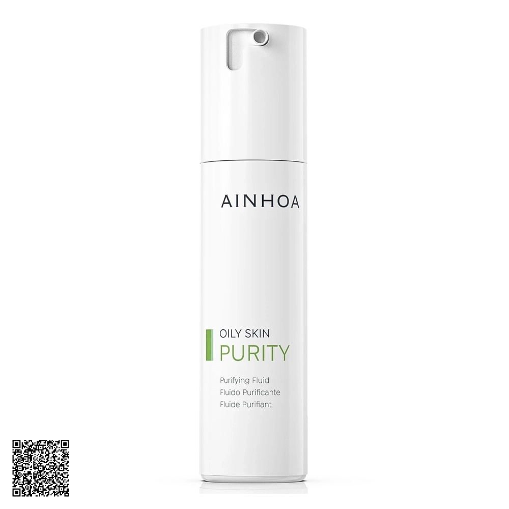 Dung Dịch Kiềm Dầu Và Se Khít Lỗ Chân Lông Ainhoa Purity Purifying Fluid Từ Tây Ban Nha 50ml