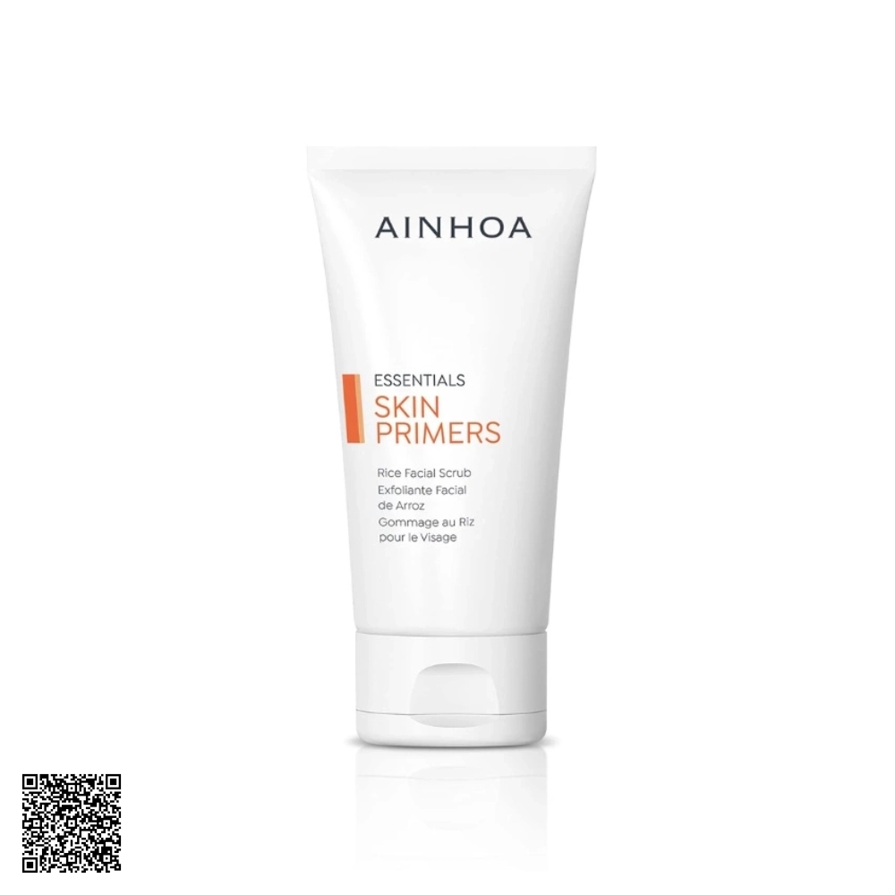Tẩy Da Chết Và Tái Tạo Da Ainhoa Skin Primers Rice Facial Scrub Từ Tây Ban Nha 200ml