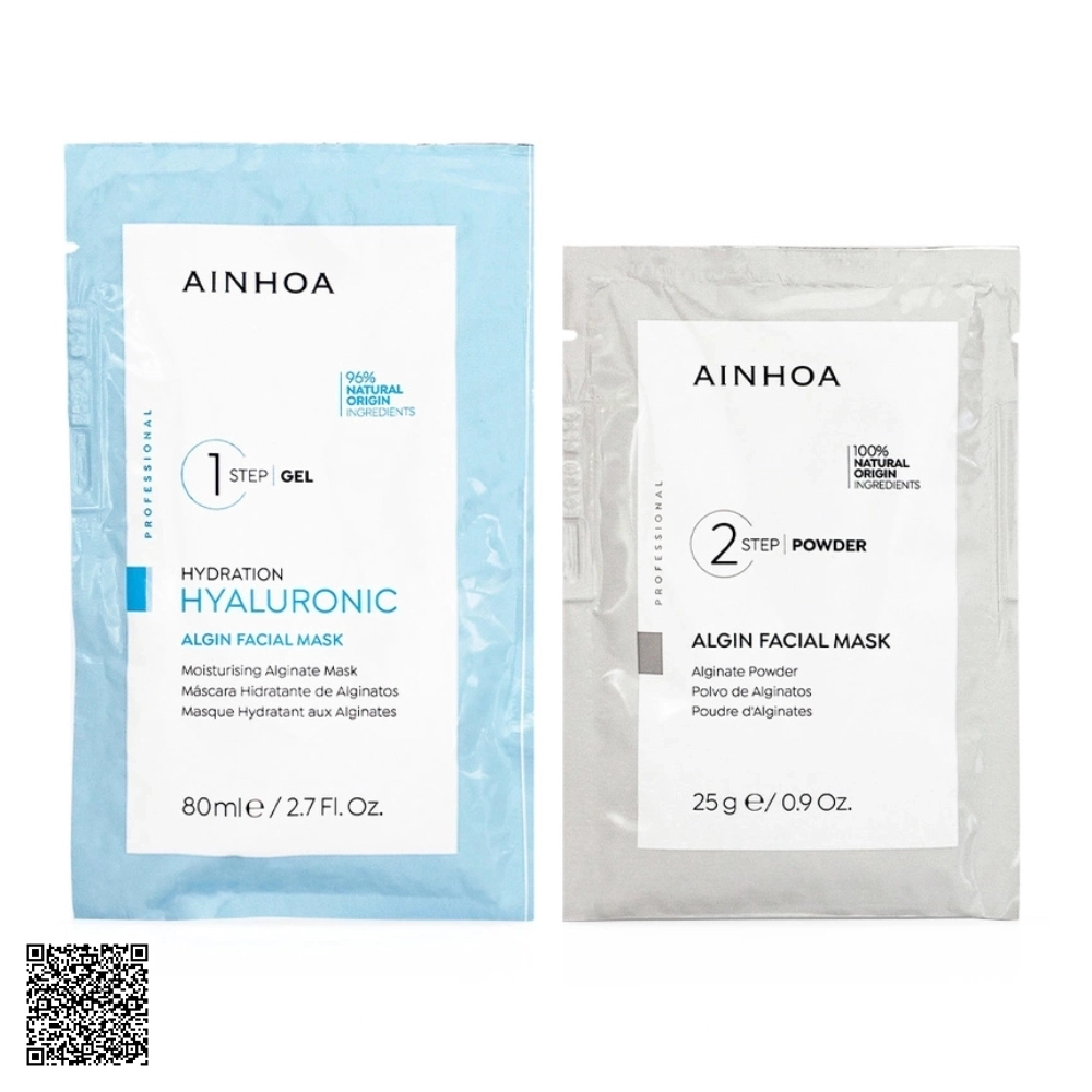 Mặt Nạ Tảo Dưỡng Ẩm, Hỗ Trợ Ngừa Lão Hóa Ainhoa Hyaluronic Moisturising Alginate + Powder + Algin Facial Mask