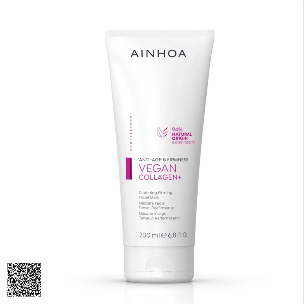 Mặt Nạ Săn Chắc Da, Hỗ Trợ Ngừa Lão Hóa Ainhoa Vegan Collagen+ Tautening Firming Facial Mask Từ Tây Ban Nha 200ml