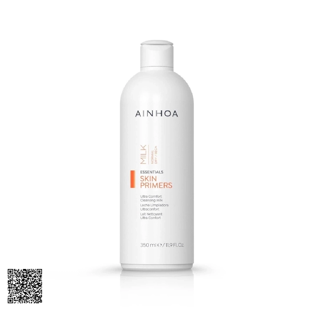 Sữa Rửa Mặt Ainhoa Skin Primers Ultra Comfort Cleansing Milk Từ Tây Ban Nha 350ml