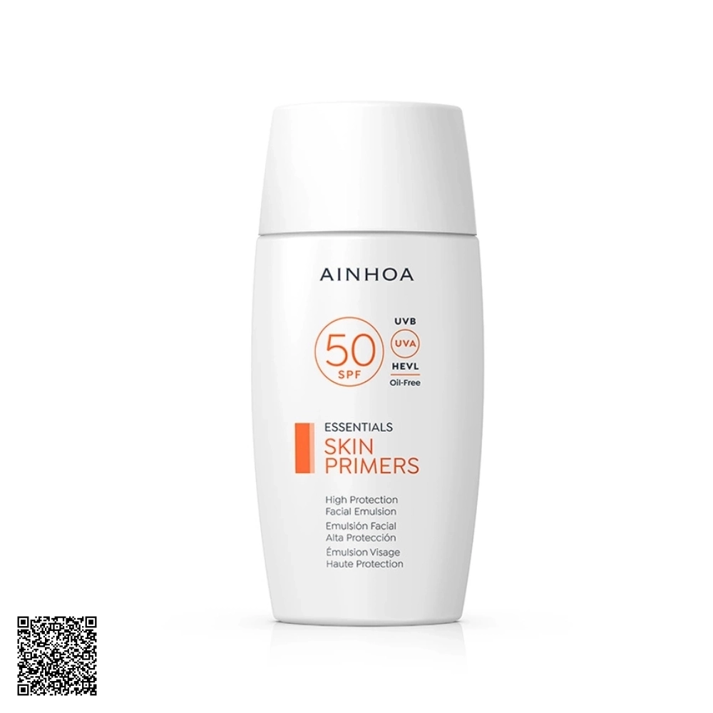Kem Chống Nắng Ainhoa Skin Primers High Protection Facial Emulsion SPF50 Từ Tây Ban Nha 50ml