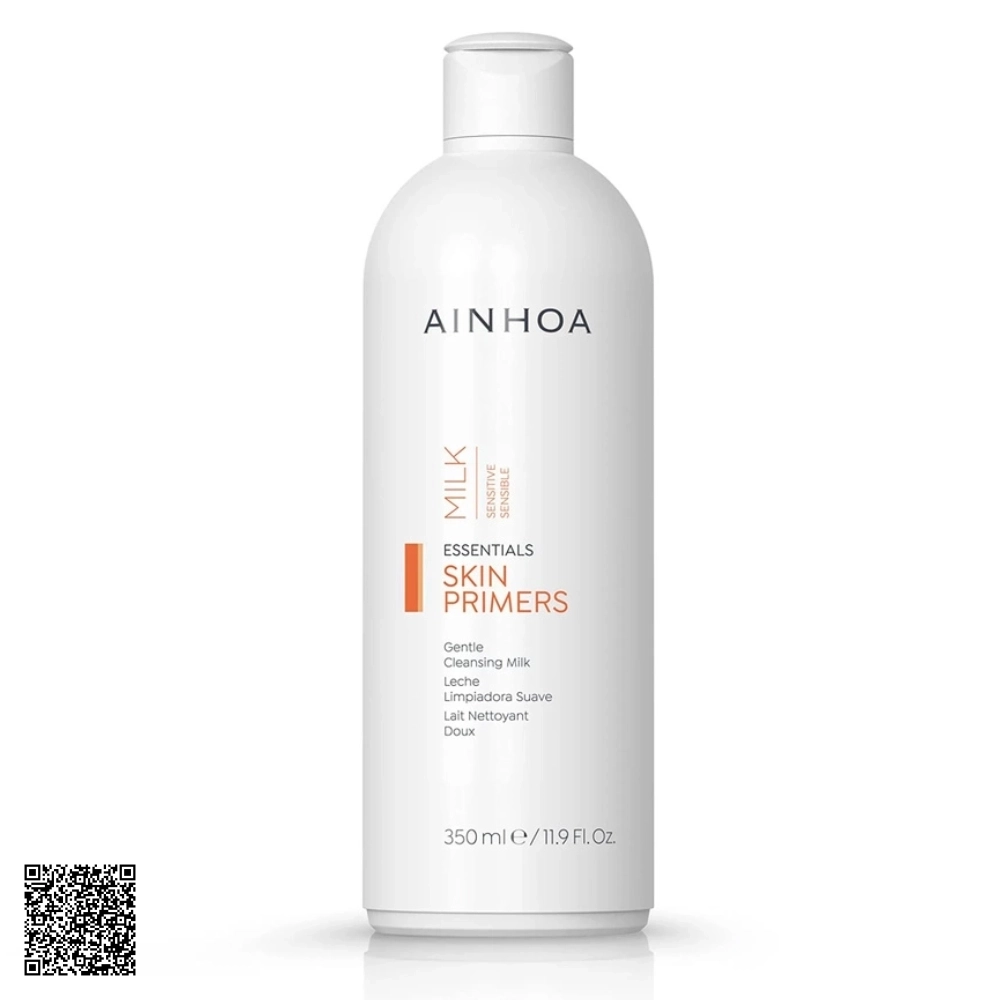 Sữa Rửa Mặt Cho Da Nhạy Cảm Ainhoa Skin Primers Gentle Cleansing Milk Từ Tây Ban Nha 350ml