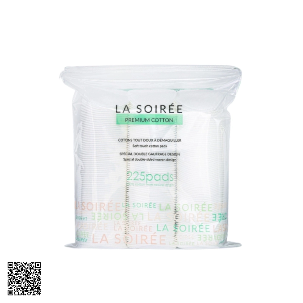 Bông Tẩy Trang La Soirée Premium Cotton 225 Miếng