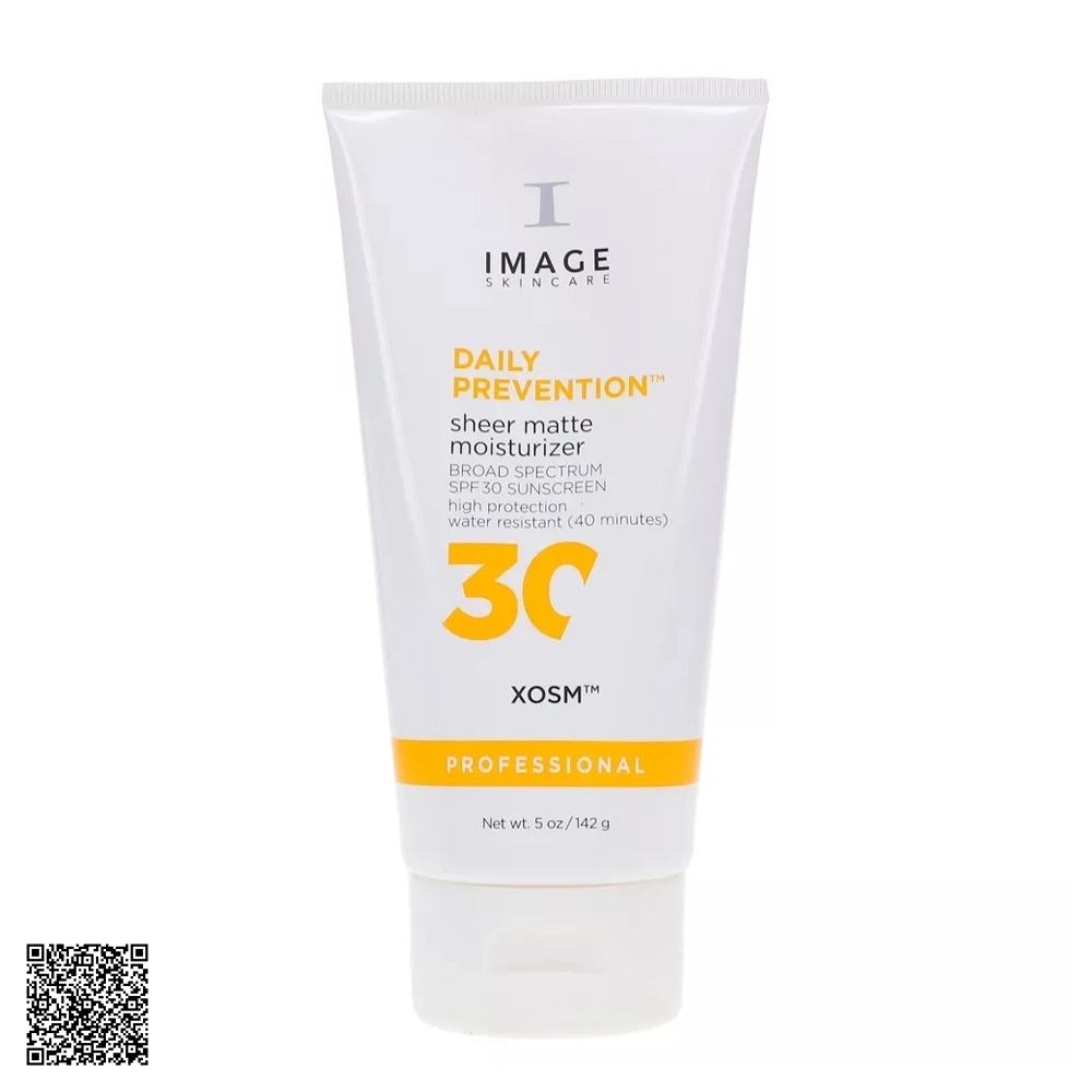 Kem Chống Nắng Kiềm Dầu Image Skincare Daily Prevention Sheer Matte Moisturizer SPF30 Từ Mỹ 142g