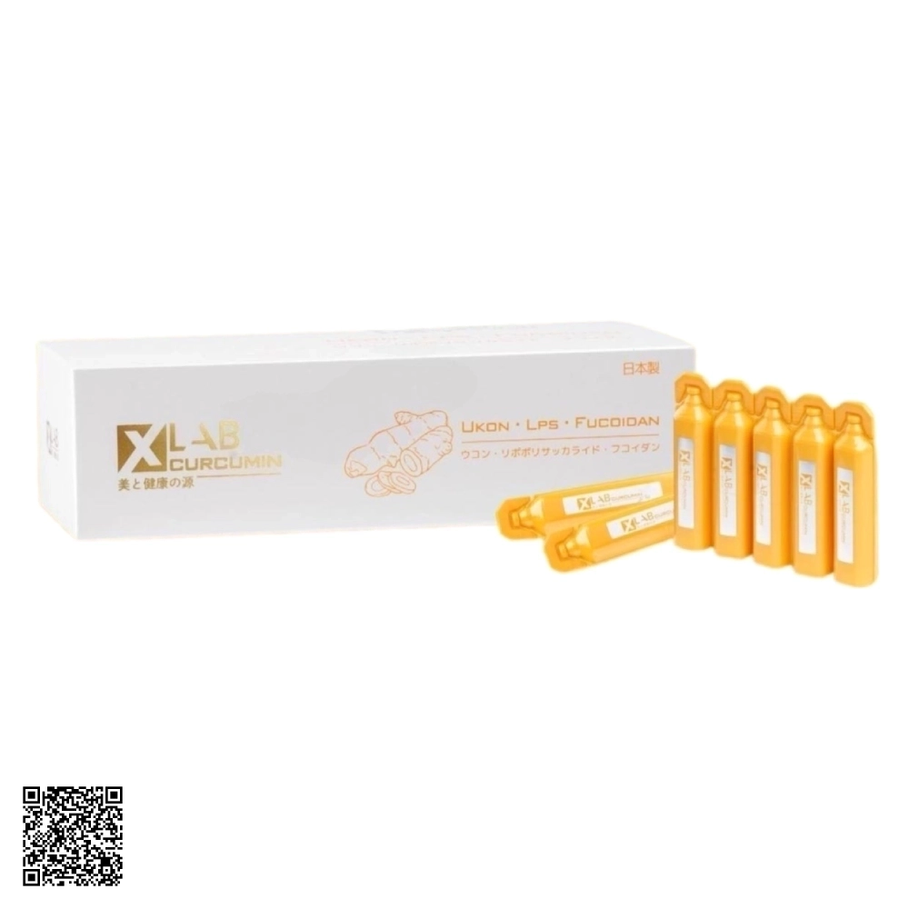 Tinh Nghệ Curcumin Nano Xlab Ukon LPS Fucoidan Nhật Bản 30 Lọ x 20ml