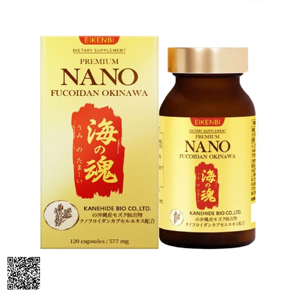 Viên Uống Eikenbi Nano Fucoidan Okinawa Từ Nhật Bản 120 Viên