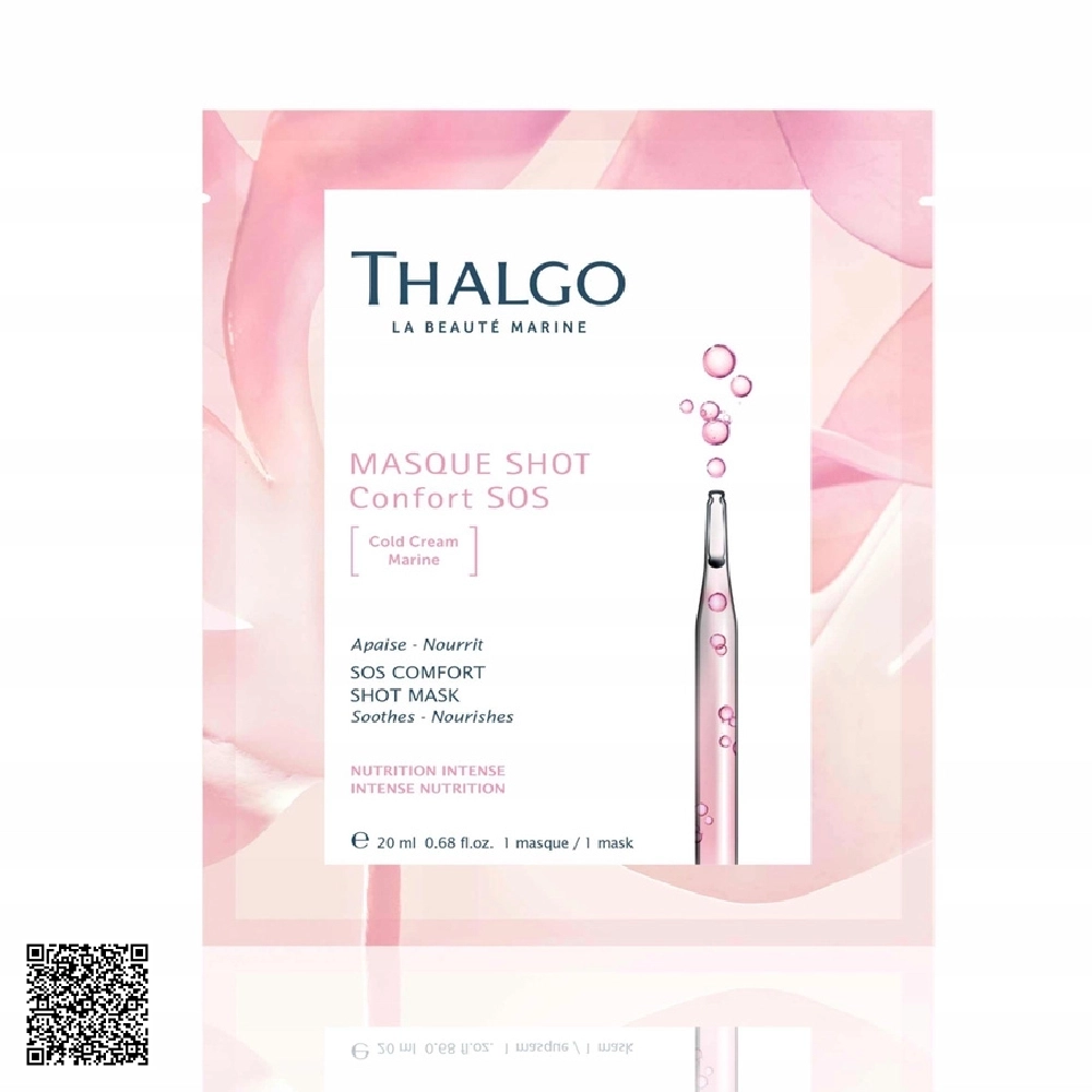 Mặt Nạ Làm Dịu Và Phục Hồi Da Ngay Tức Thì Thalgo SOS Comfort Shot Mask Từ Pháp 1 Miếng