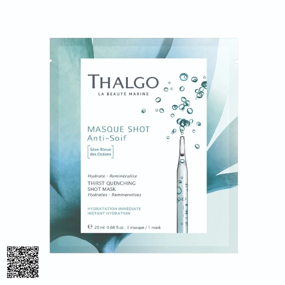 Mặt Nạ Cấp Nước Và Bù Khoáng Thalgo Thirst Quenching Shot Mask Từ Pháp 1 Miếng