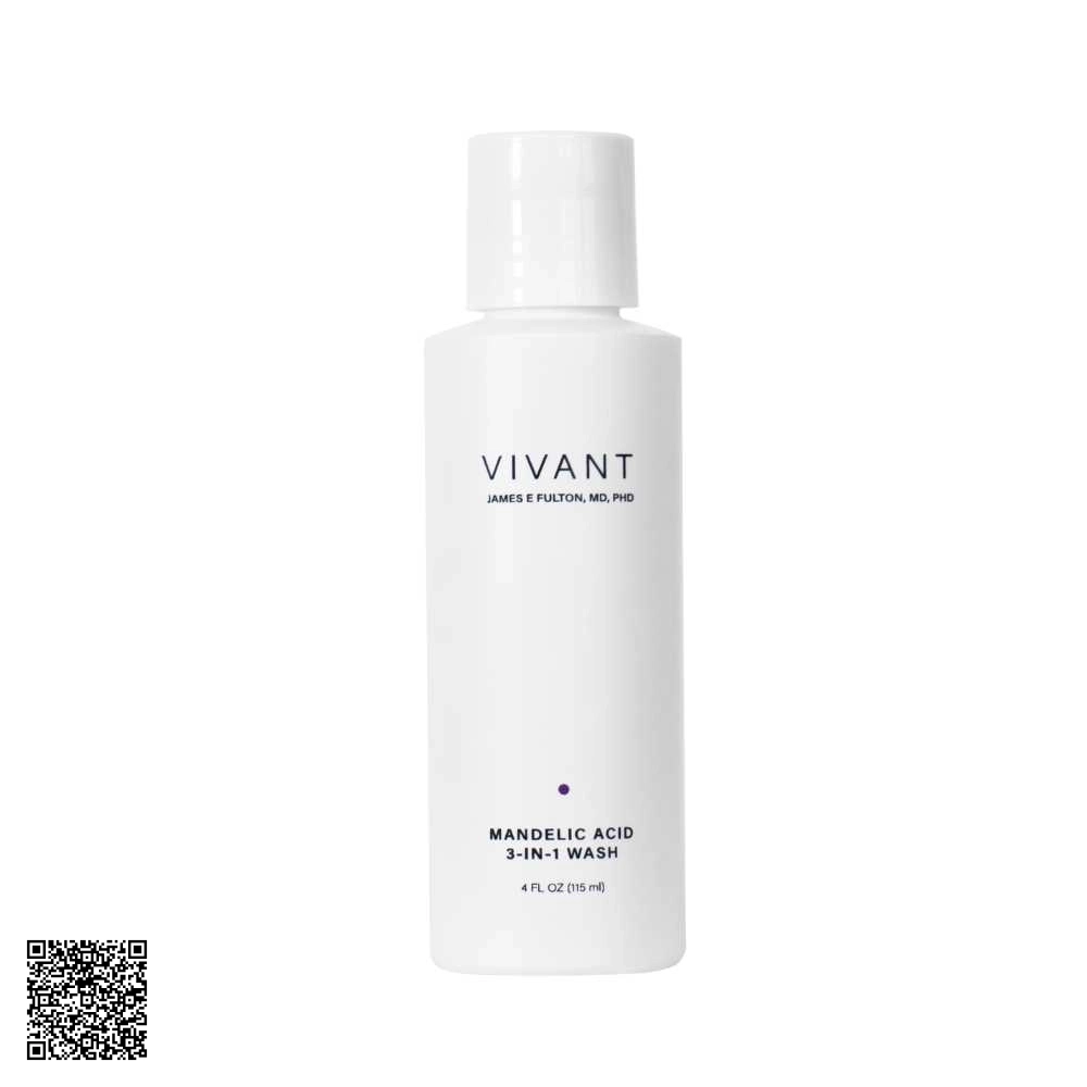 Sữa Rửa Mặt Phục Hồi Và Làm Sạch Sâu Vivant Skincare Mandelic Acid 3-in-1 Wash 115ml