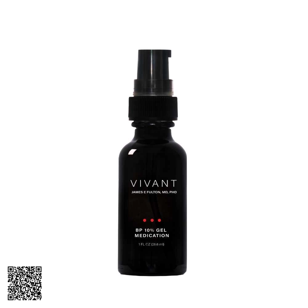 Gel Giảm Mụn Viêm, Mụn Trứng Cá Vivant Skincare BP 10% Gel Medication 30ml