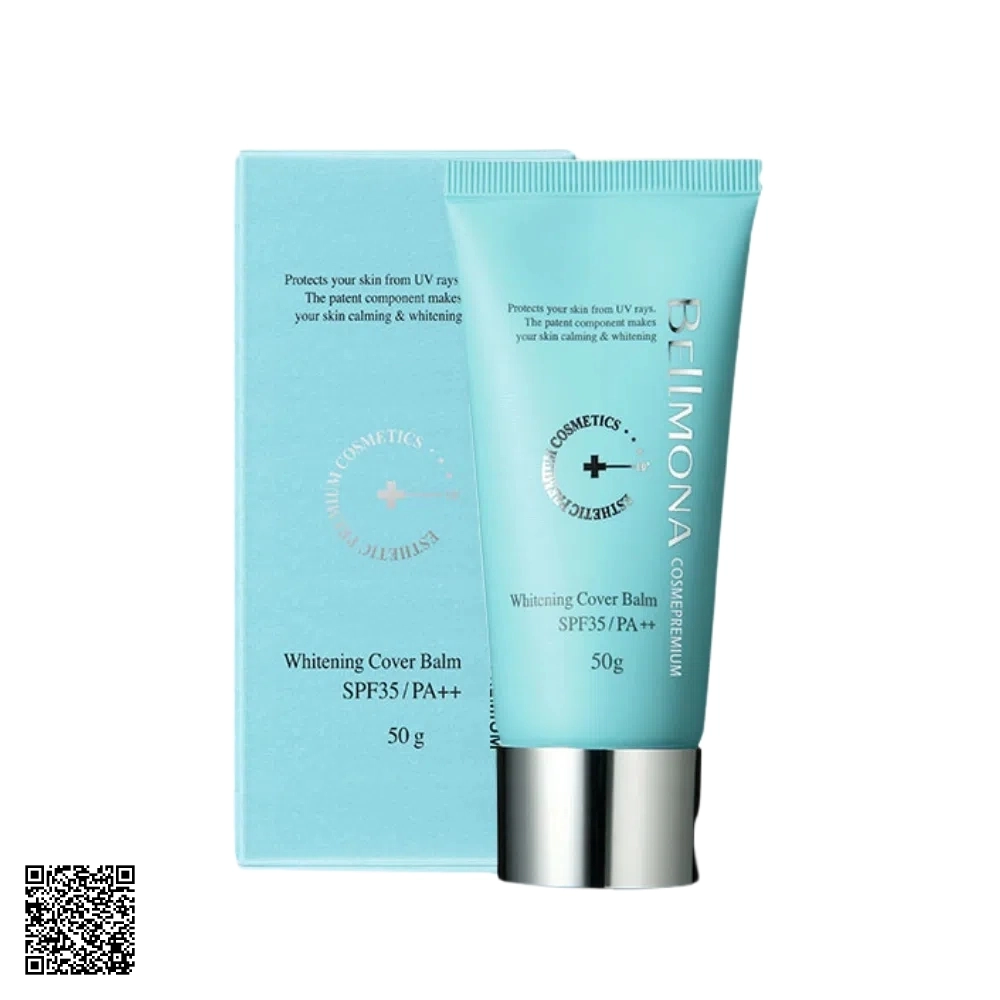 Kem Chống Nắng Dưỡng Trắng Bellmona Whitening Cover Balm SPF35 50ml