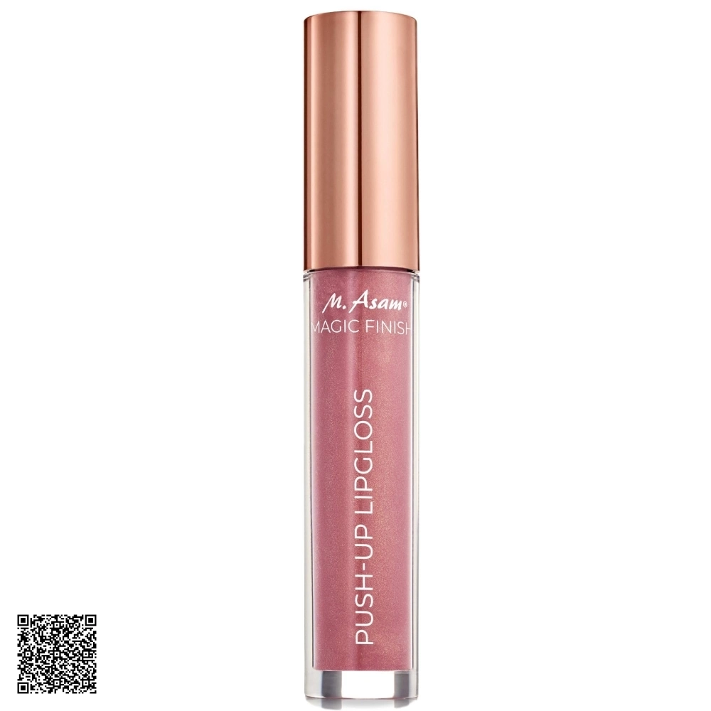 Son Bóng Ánh Nhũ Không Màu Tạo Hiệu Ứng Căng Mọng Môi M. Asam Magic Finish Push-up Lipgloss Rosewood Light 4ml