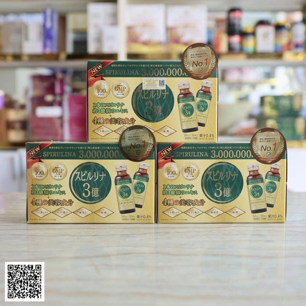 Liệu Trình Nước Uống Siêu Vi Tảo 300 Triệu Hayari Từ Nhật Bản 30 Chai